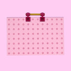 Fuschia Flora Badge Buddy