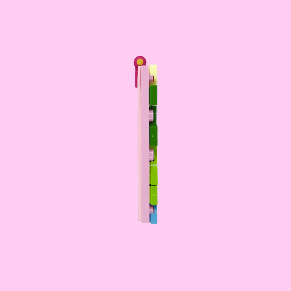 Fuschia Flora Badge Buddy