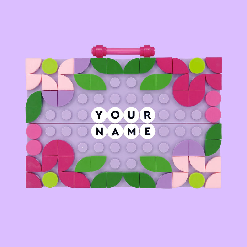Lilac Flora Badge Buddy