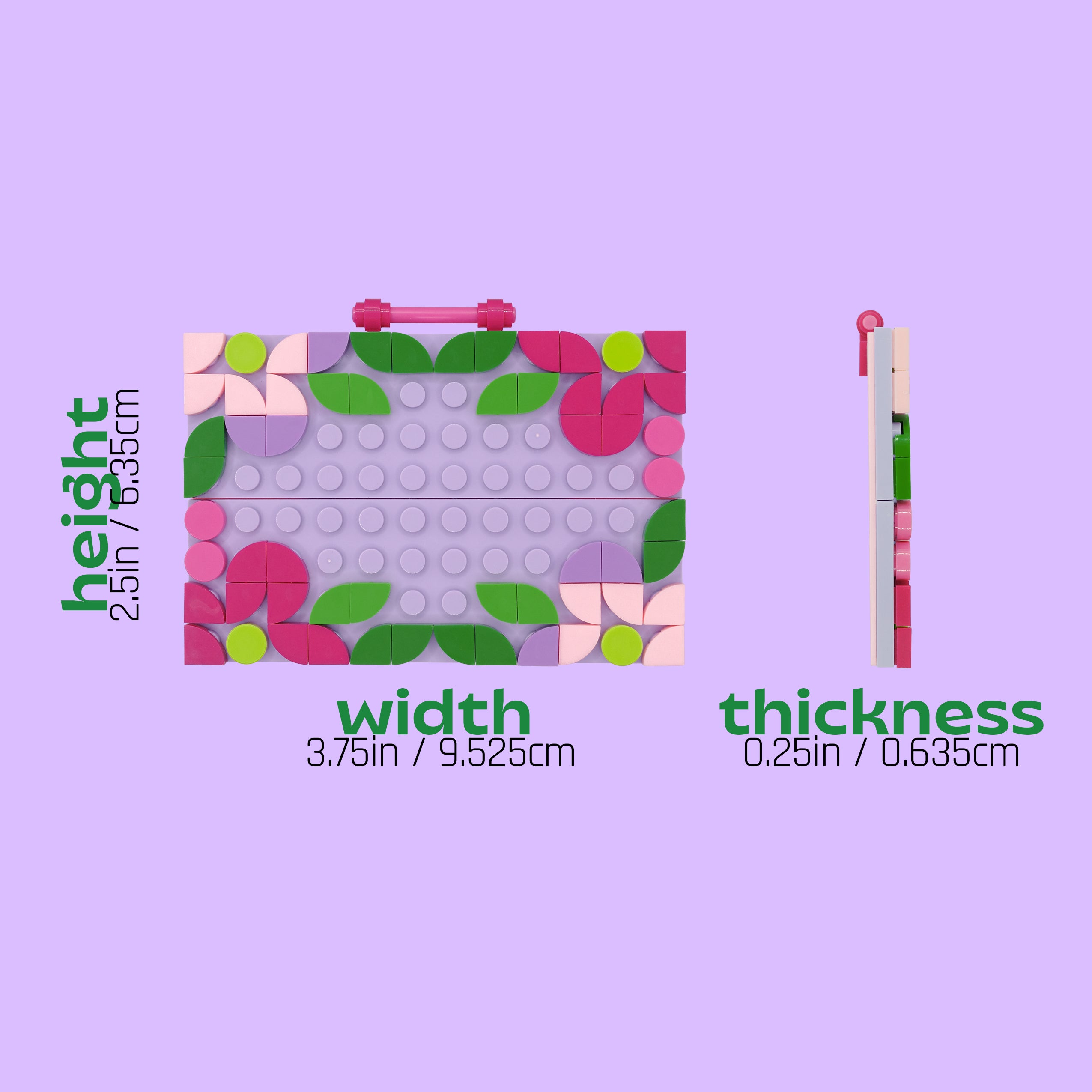 Lilac Flora Badge Buddy