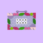 Lilac Flora Badge Buddy Mini