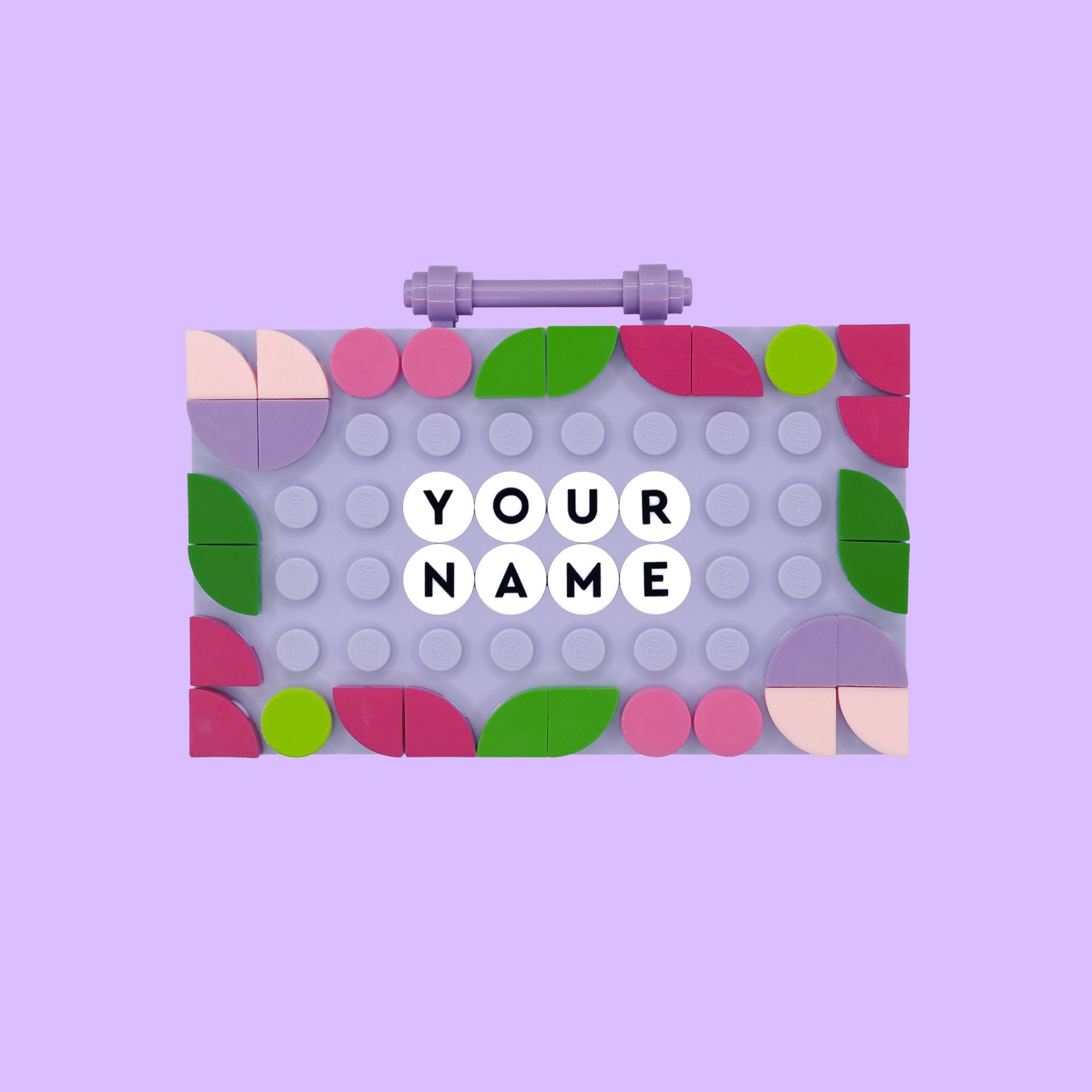 Lilac Flora Badge Buddy Mini