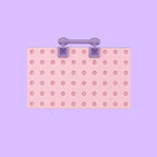 Lilac Flora Badge Buddy Mini