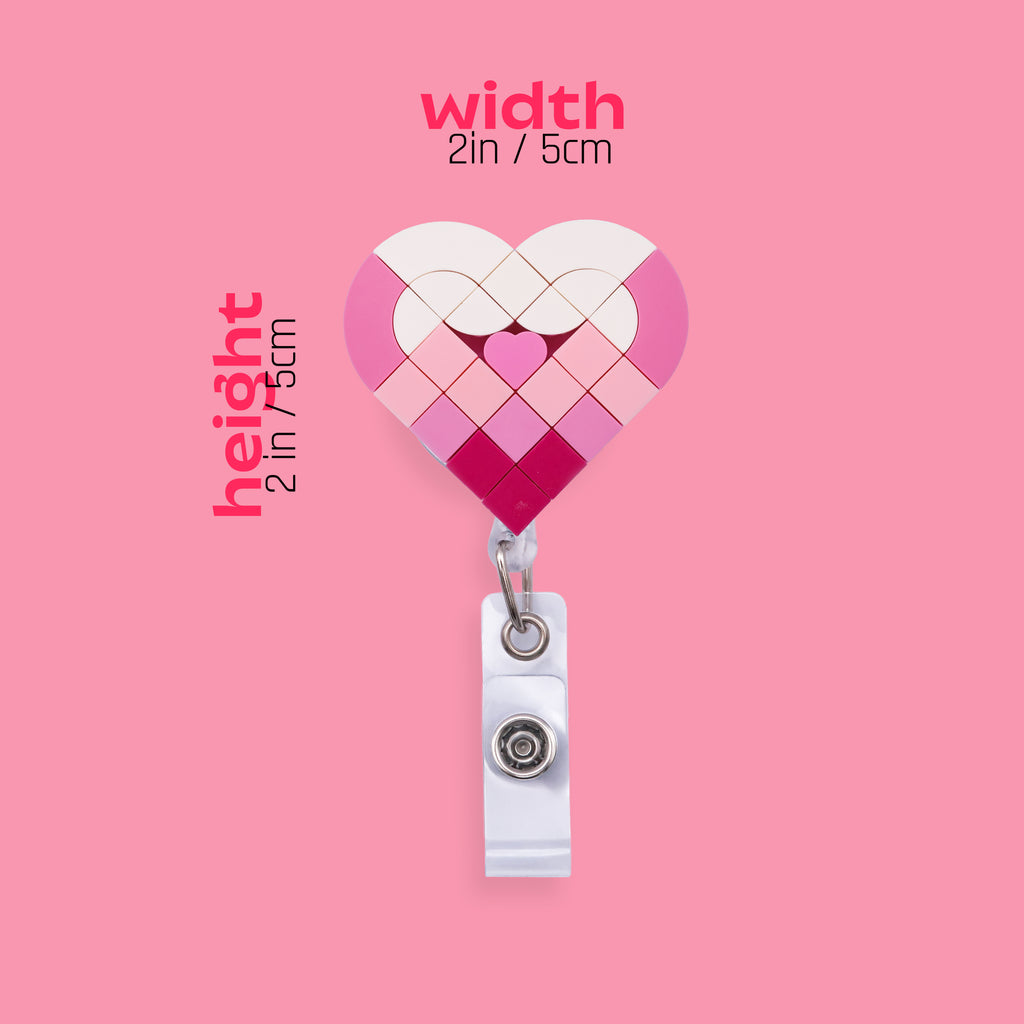Bubblegum Heart Badge Reel
