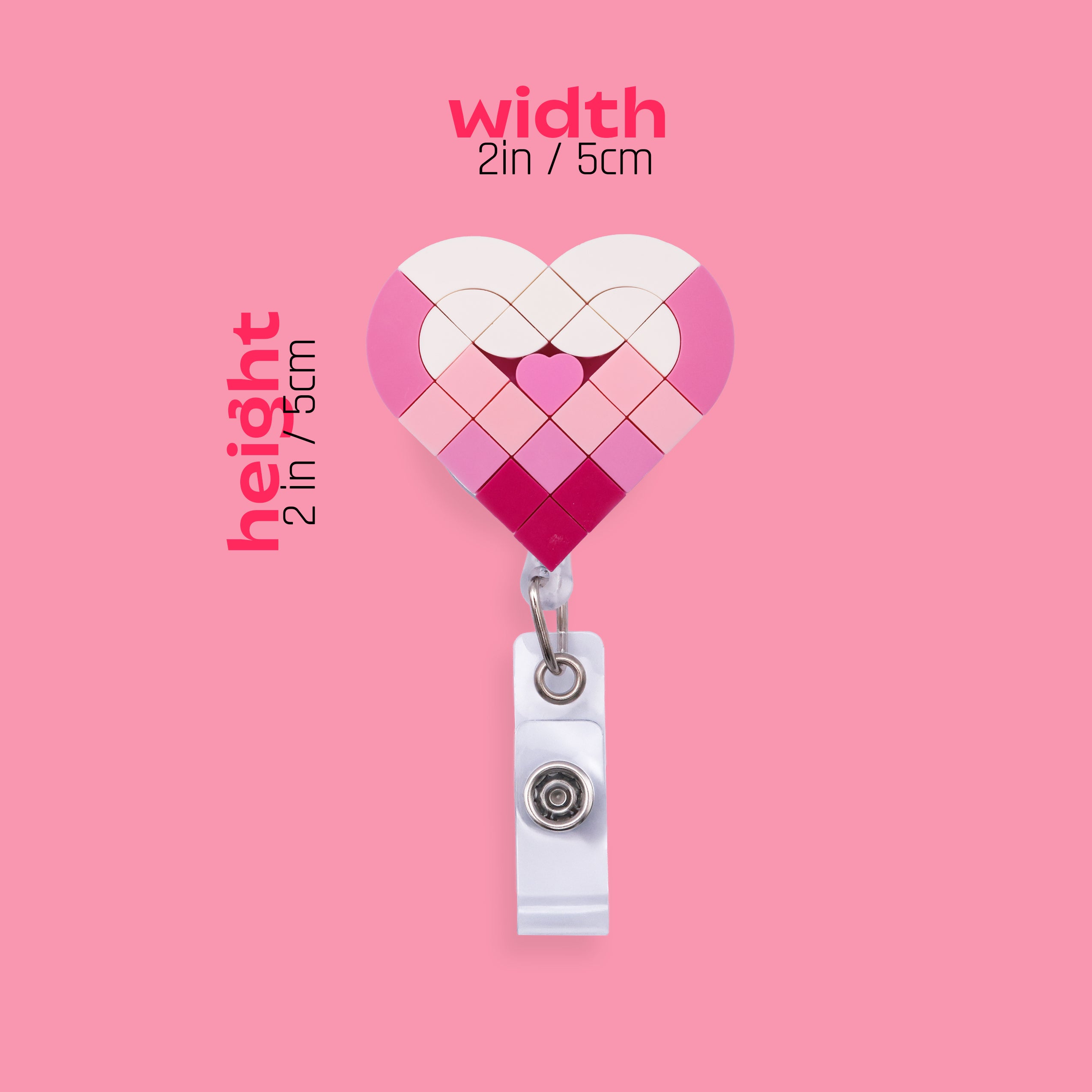 Bubblegum Heart Badge Reel