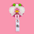 Pink Orchid Badge Reel