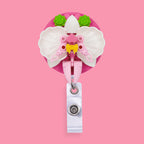 Pink Orchid Badge Reel