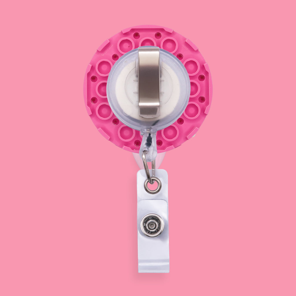 Pink Orchid Badge Reel
