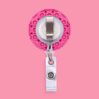 Pink Orchid Badge Reel