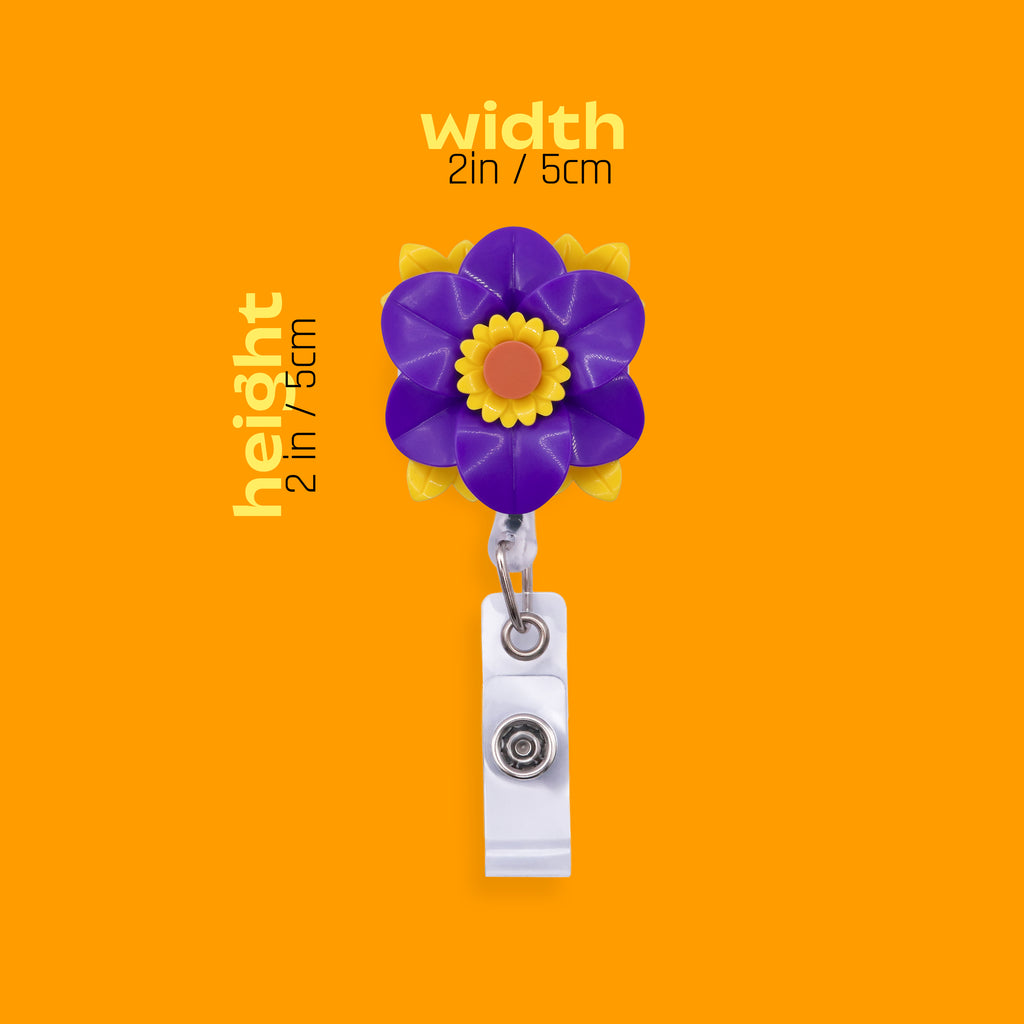 Lilac Lily Badge Reel