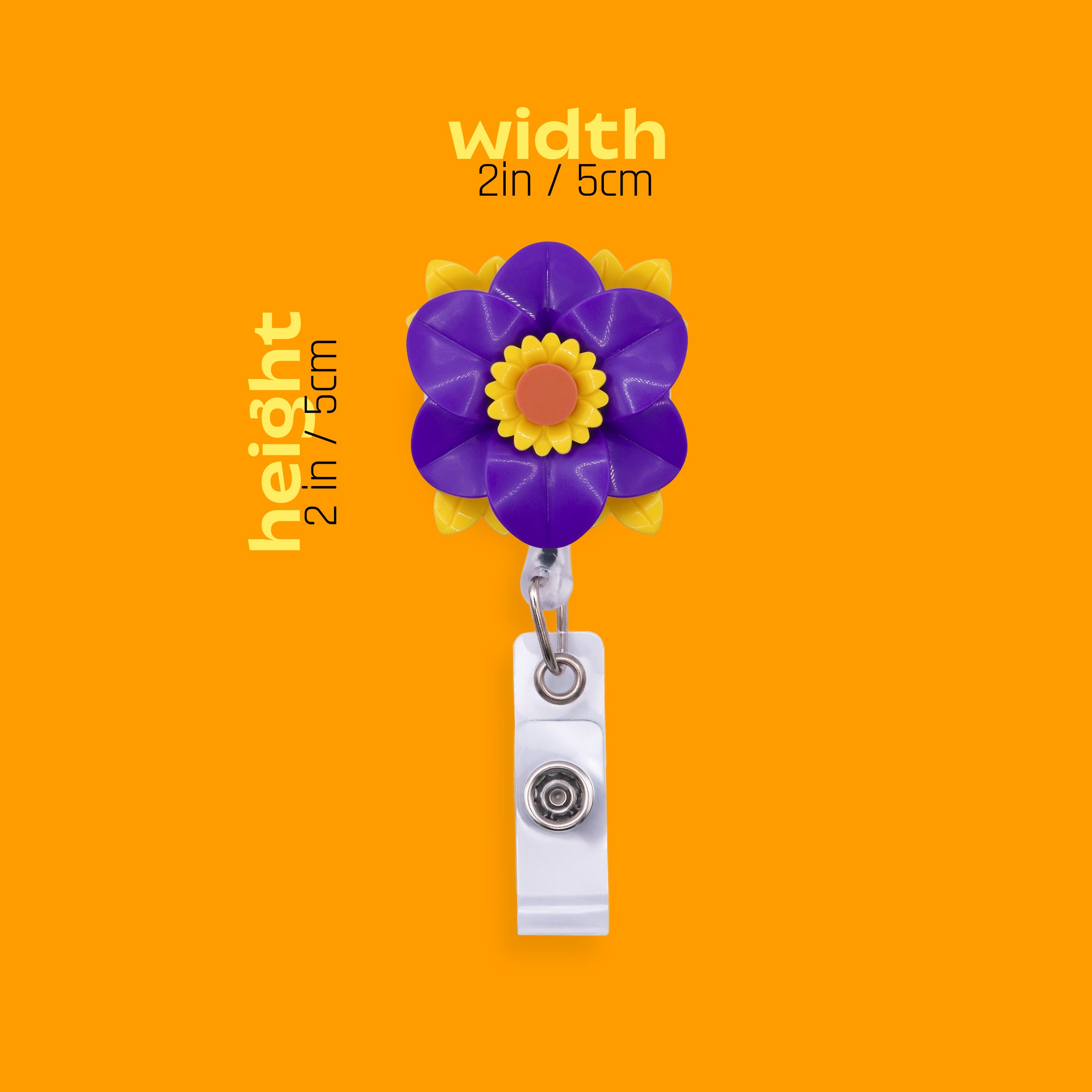 Lilac Lily Badge Reel