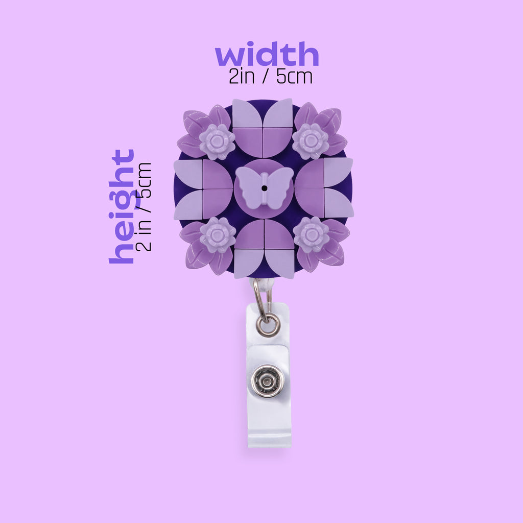 Ube Bloom Badge Reel
