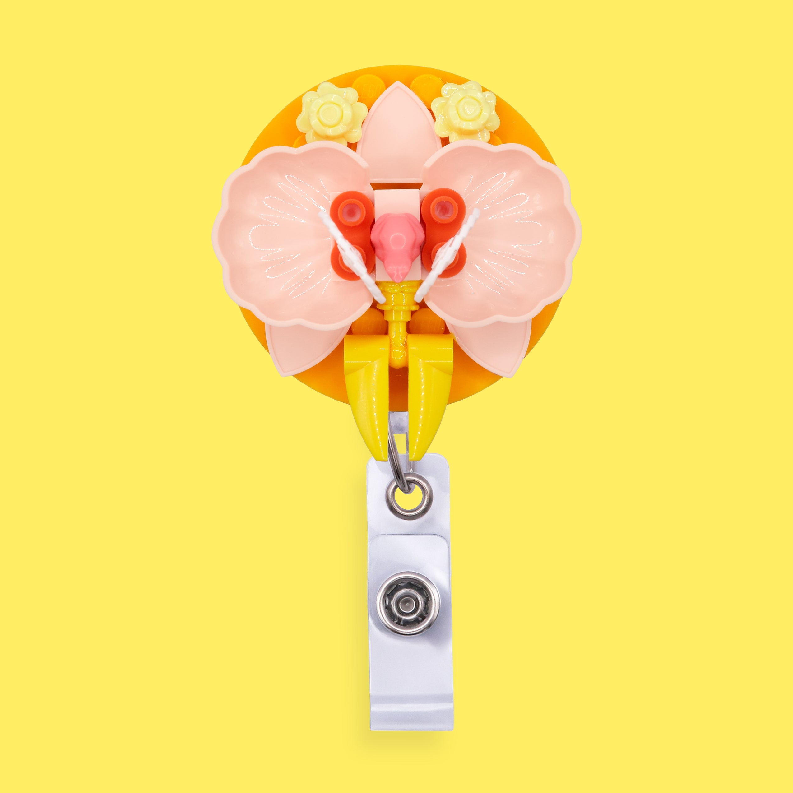 Yellow Orchid Badge Reel