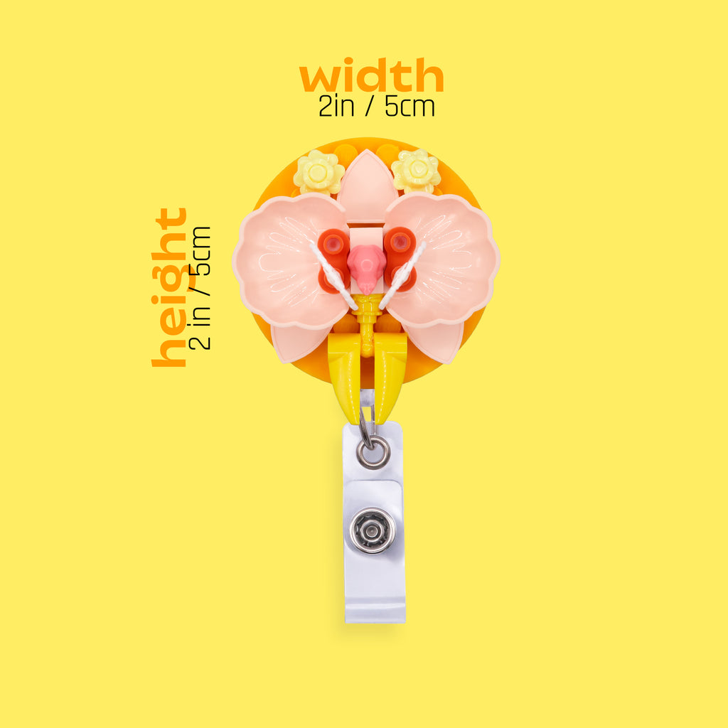 Yellow Orchid Badge Reel