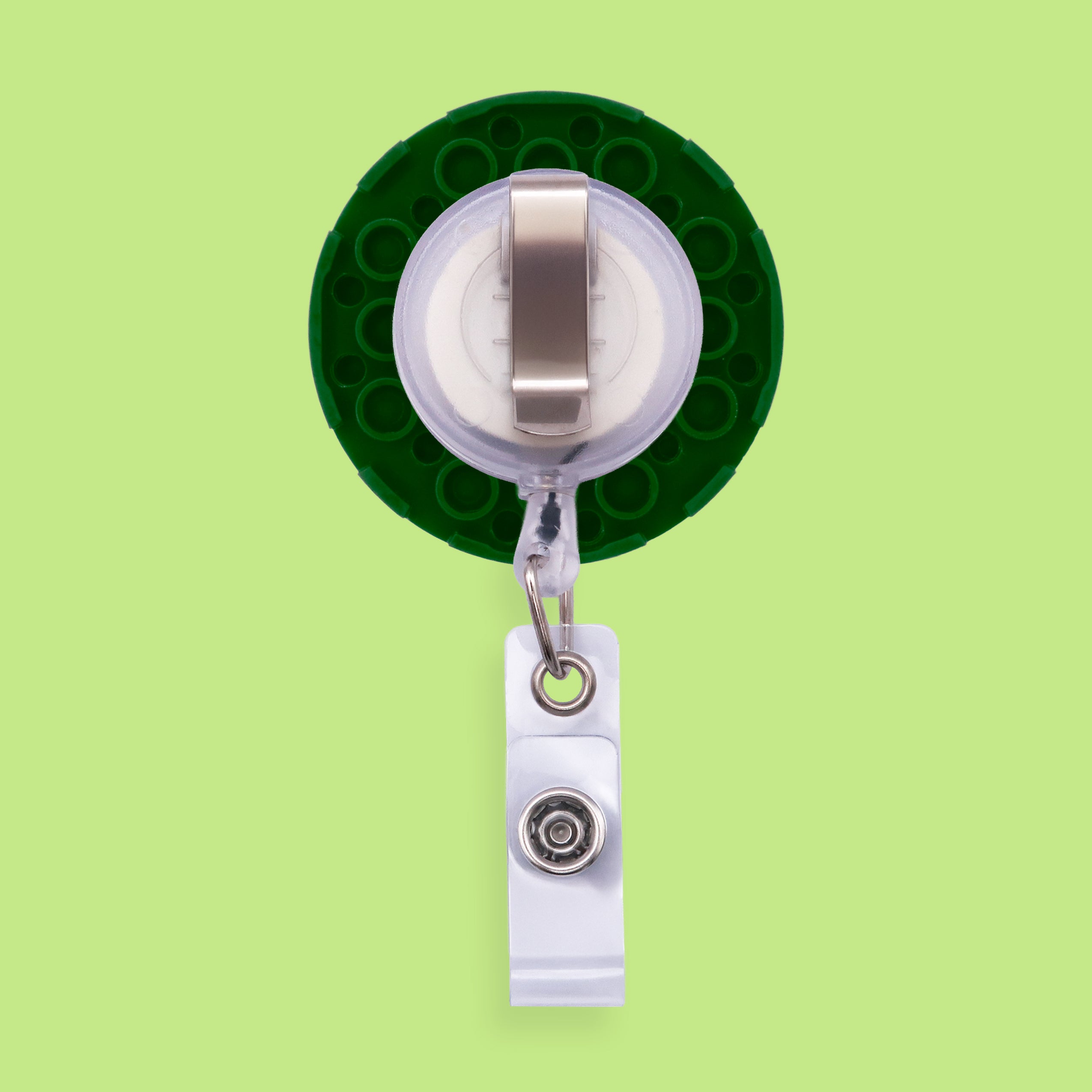 Green Daisy Badge Reel