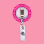 Pink Daisy Badge Reel