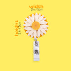 Yellow Daisy Badge Reel