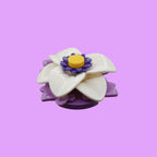 White Lily Badge Reel