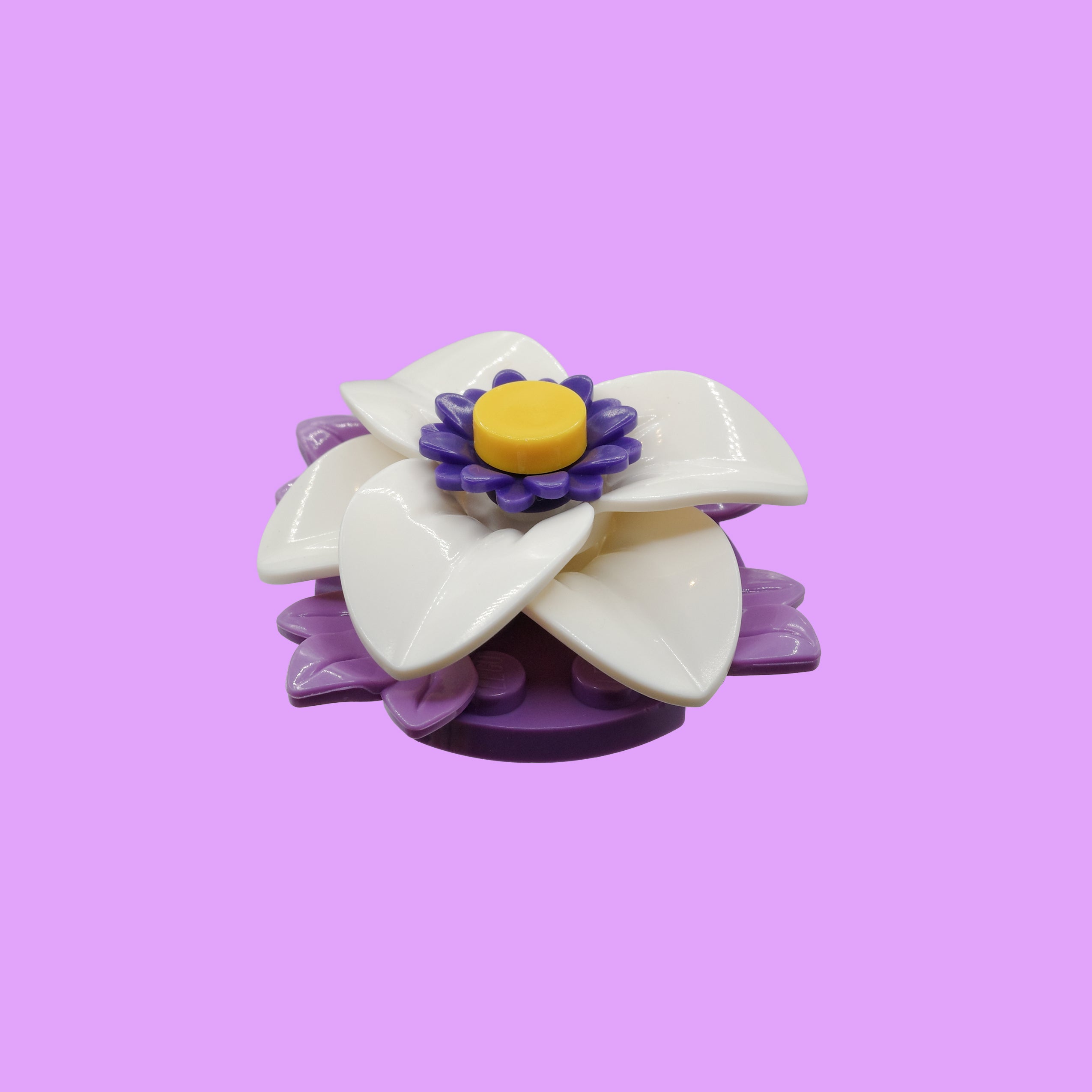 White Lily Badge Reel