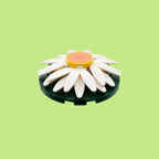 Green Daisy Badge Reel