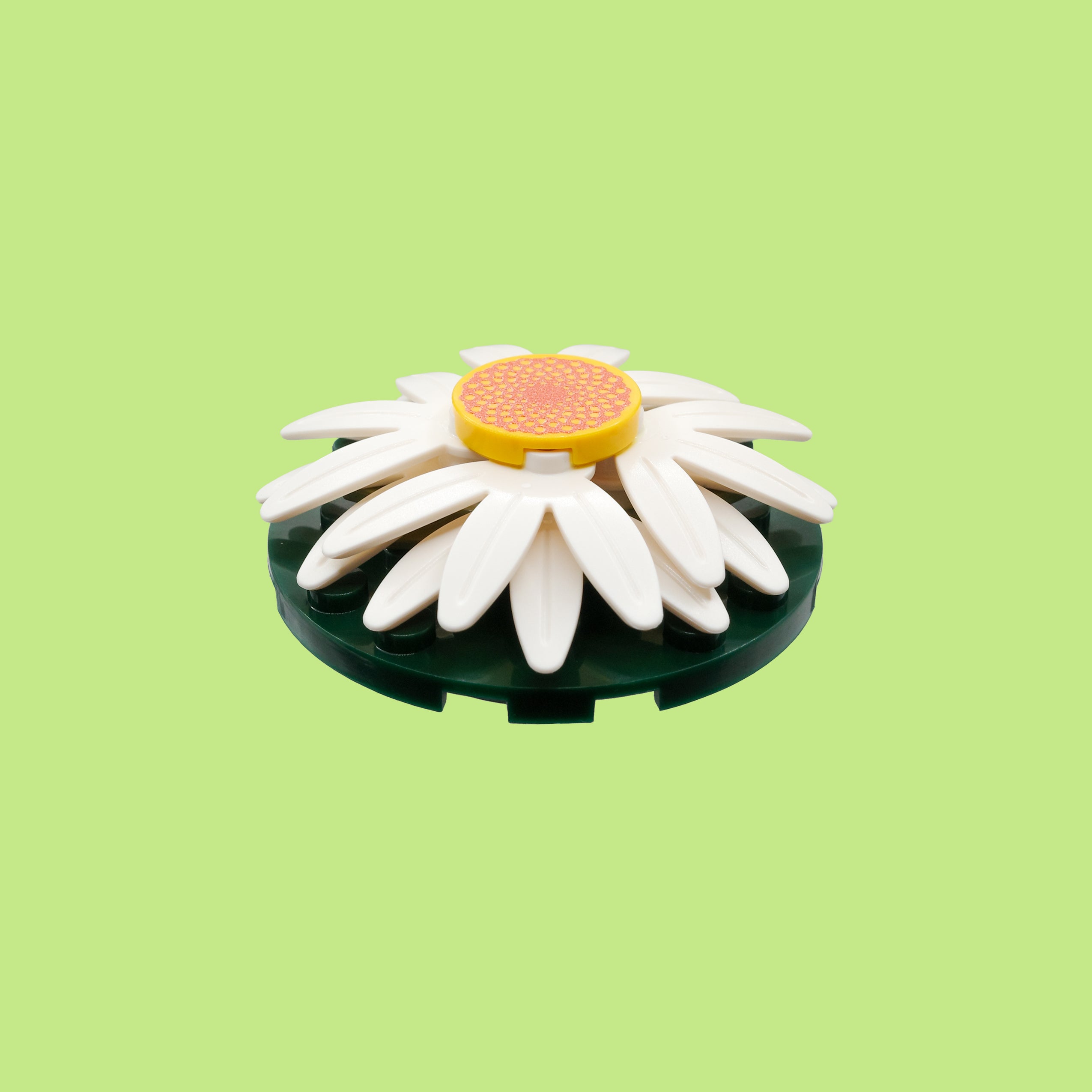 Green Daisy Badge Reel