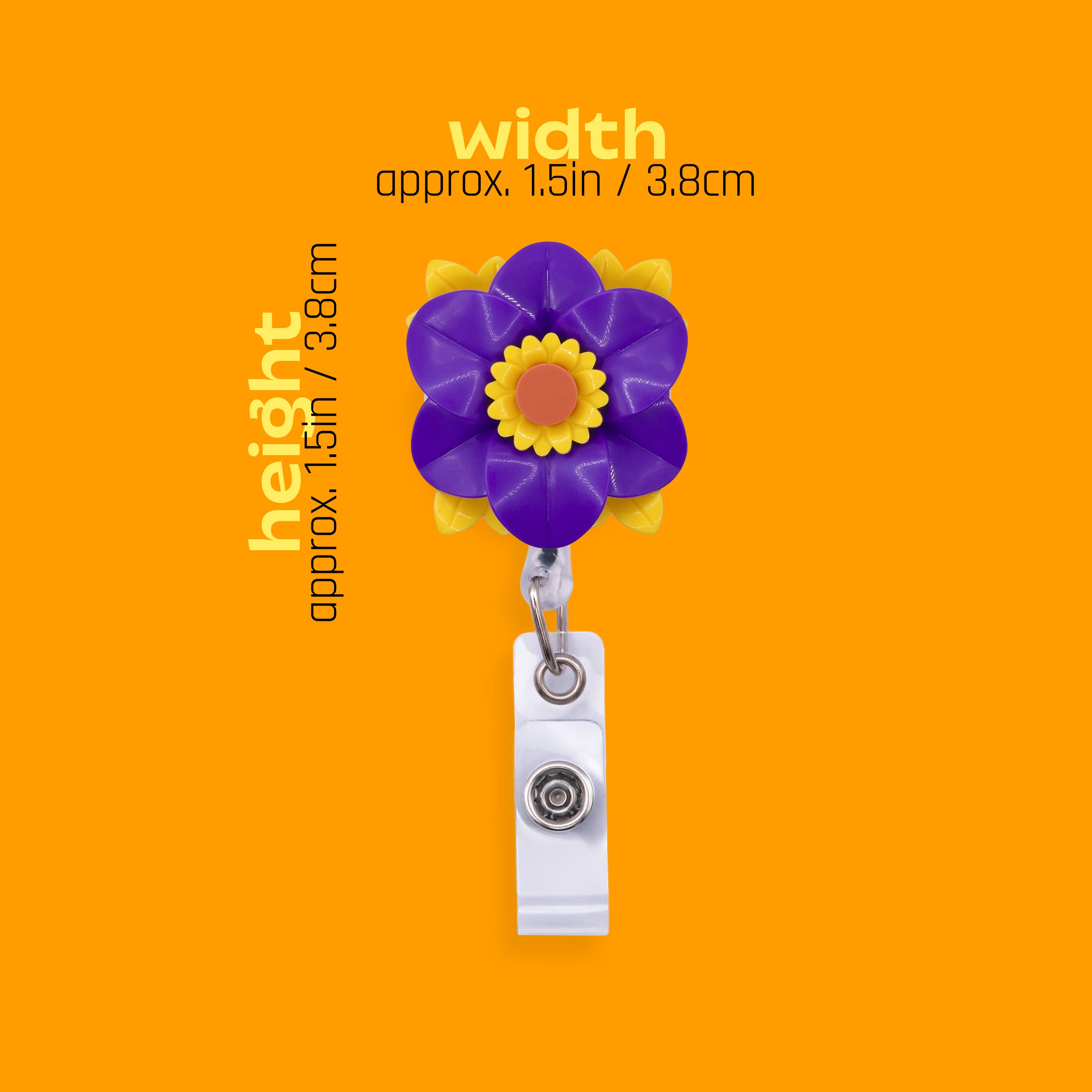Lilac Lily Badge Reel